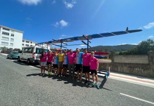 O edil de Deportes reuniuse con integrantes do Club de Piragüismo Narón que participan esta fin de semana no “Campionato de España de Sprint de Jóvenes Promesas”